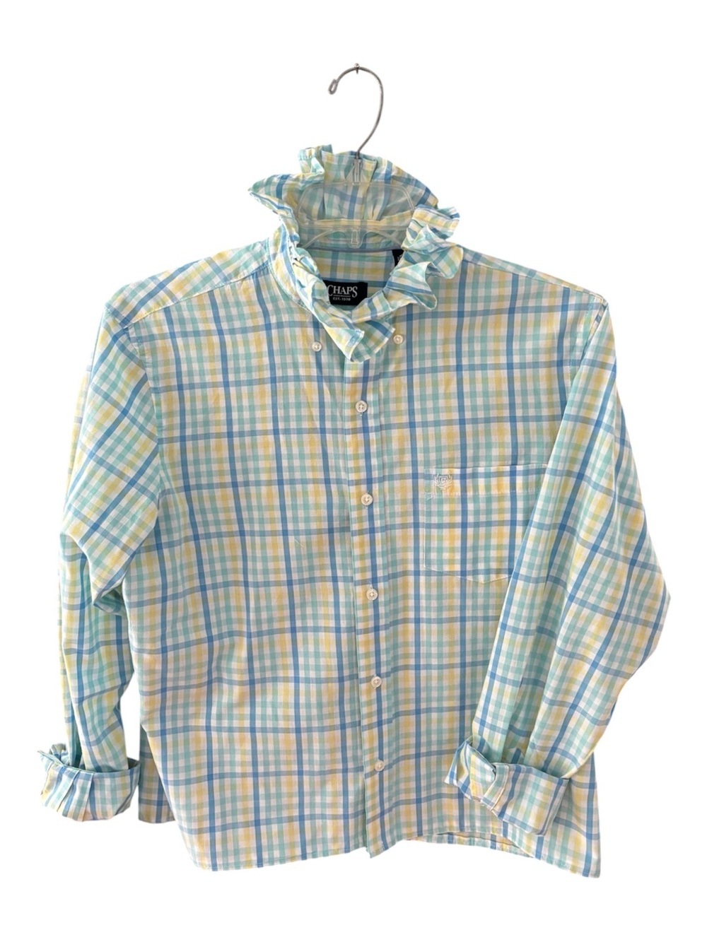 Ralph Lauren for Chaps! Ruffled collar shirt for women